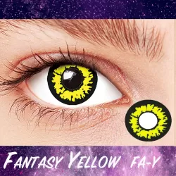 Unicorn Fantasy Yellow Premium Coloured Contact Lenses