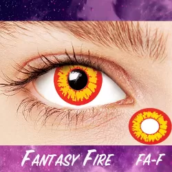 Unicorn Fantasy Fire Premium Coloured Contact Lenses