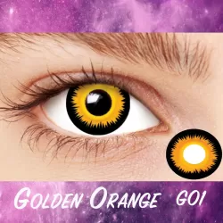 Unicorn Fantasy Golden Orange Premium Coloured Contact Lenses