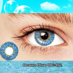 Unicorn Ocean Blue Premium Natural Coloured Contacts