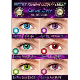 Unicorn Sapphire Red Premium Coloured Contact Lenses