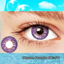 Unicorn Ocean Purple Premium Natural Coloured Contacts