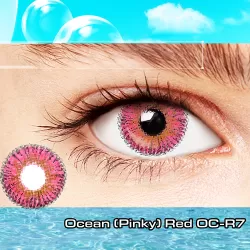 Unicorn Ocean Pinky Red Premium Natural Coloured Contacts