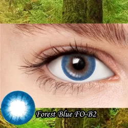 Unicorn Forest Blue Premium Natural Coloured Contacts